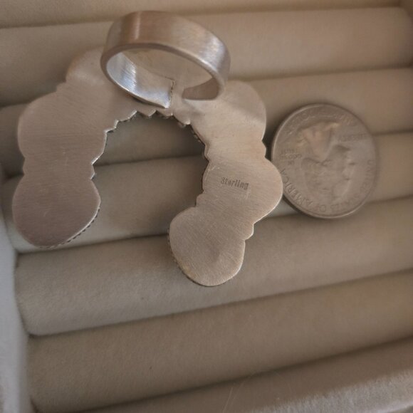 Golden Hills Turquoise Adjustable Naja Ring - Picture 3 of 4